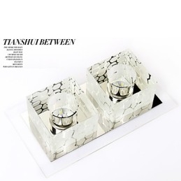 27*15*5Cm Kristall Taklampa Spotlight Smd 6W Creative Lamp Rör Ljus Färgglad Färg Kupolljus