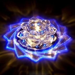 20*8,5 Cm Mini Crystal Taklampa Spotlight 3W Creative Lamp Rör Ljus Färgglad Färg Fyrkantig Dome Light
