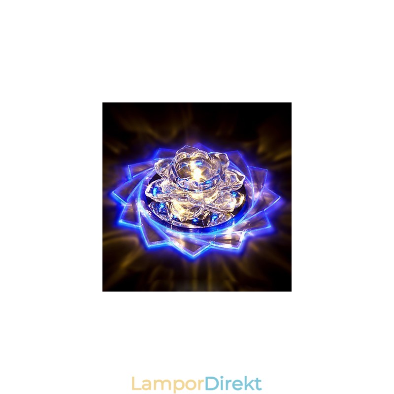 20*8,5 Cm Mini Crystal Taklampa Spotlight 3W Creative Lamp Rör Ljus Färgglad Färg Fyrkantig Dome Light