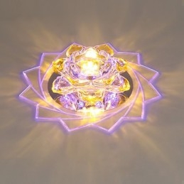 20*8,5 Cm Mini Crystal Taklampa Spotlight 3W Creative Lamp Rör Ljus Färgglad Färg Fyrkantig Dome Light