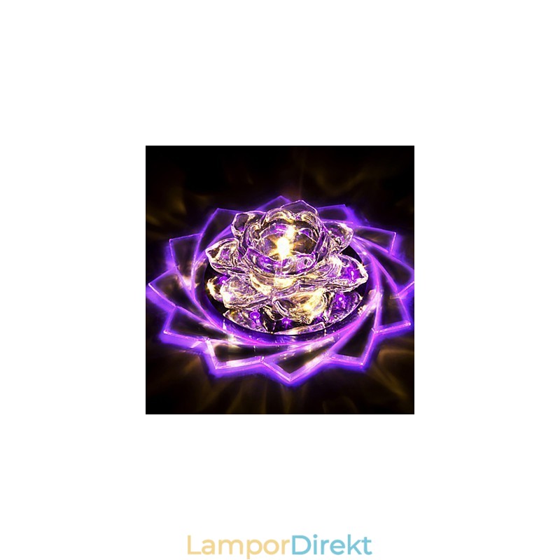 20*8,5 Cm Mini Crystal Taklampa Spotlight 3W Creative Lamp Rör Ljus Färgglad Färg Fyrkantig Dome Light