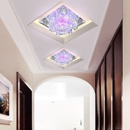 Fyrkantig Smittkoppslampa Light Crystal Light Creatives Dome Light Tube Lamp Light
