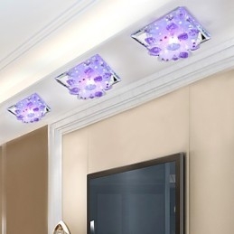 Fyrkantig Smittkoppslampa Light Crystal Light Creatives Dome Light Tube Lamp Light