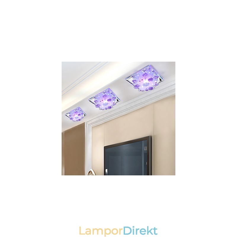 Fyrkantig Smittkoppslampa Light Crystal Light Creatives Dome Light Tube Lamp Light