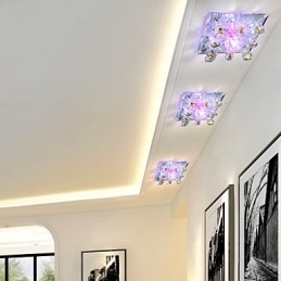 Fyrkantig Smittkoppslampa Light Crystal Light Creatives Dome Light Tube Lamp Light