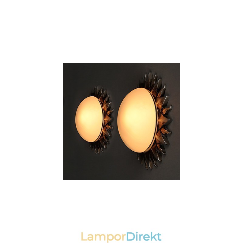 26*8Cm Samtida Och Kontrakterad Tecknad Konst Solrosor Absorberar Kupolljus