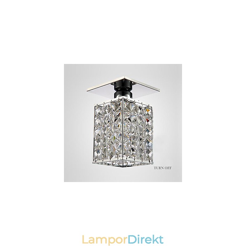 Modern Samtida Kristall Galvaniserad Metall Infälld Montering