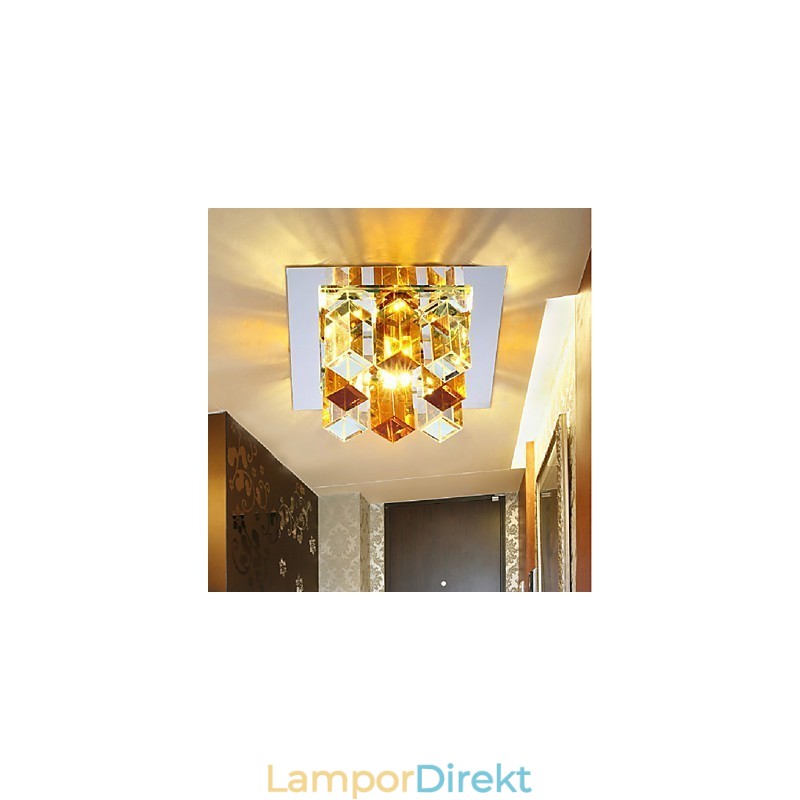 12*4.5Cm Kristalllampa Smd Creativetube Spotlight Absorbera Kupolljus
