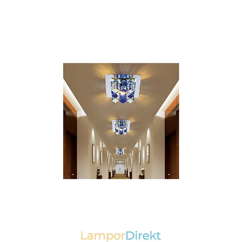 12*4.5Cm Kristalllampa Smd Creativetube Spotlight Absorbera Kupolljus