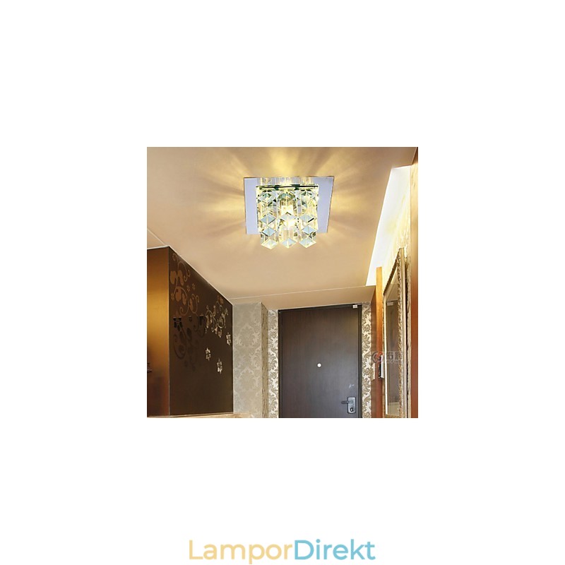 12*4.5Cm Kristalllampa Smd Creativetube Spotlight Absorbera Kupolljus