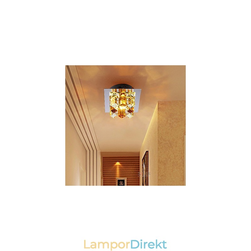 12*4.5Cm Kristalllampa Smd Creativetube Spotlight Absorbera Kupolljus