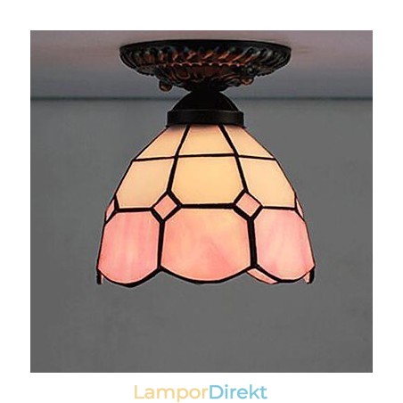 17*European Rural Creative Arts Målat Glas Absorbera Dome Lamp Light 17*European Rural Creative Arts Målat Glas Absorbera Dome Lamp Light