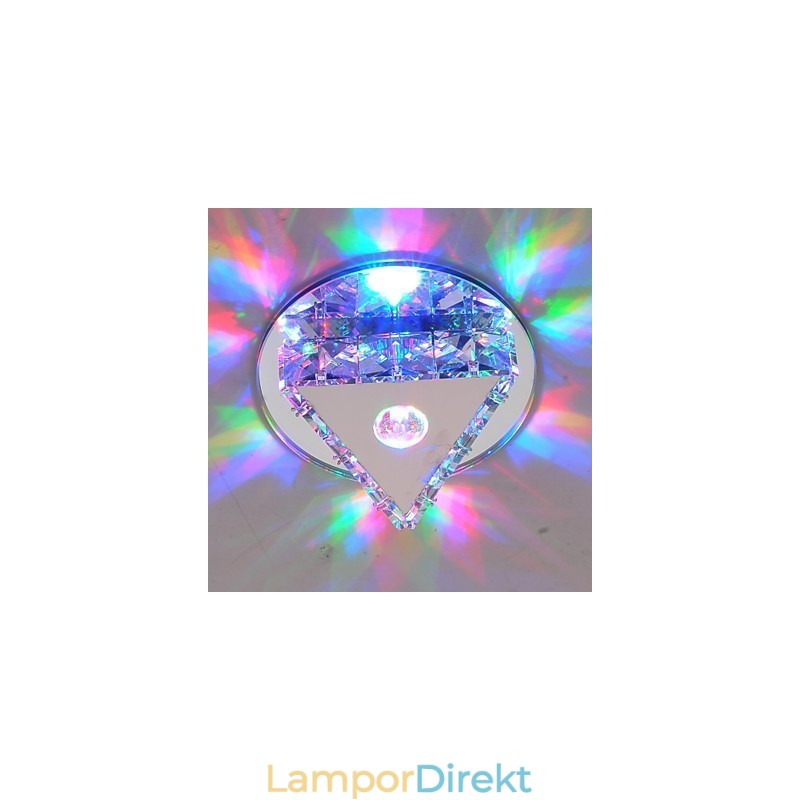 Crystal Mini Style Glass Flush Mount Kids