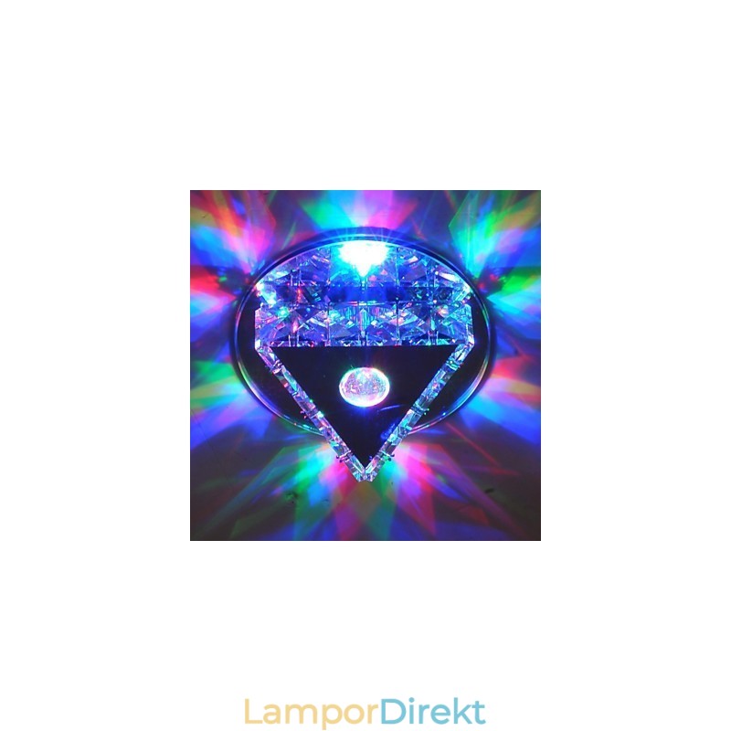 Crystal Mini Style Glass Flush Mount Kids