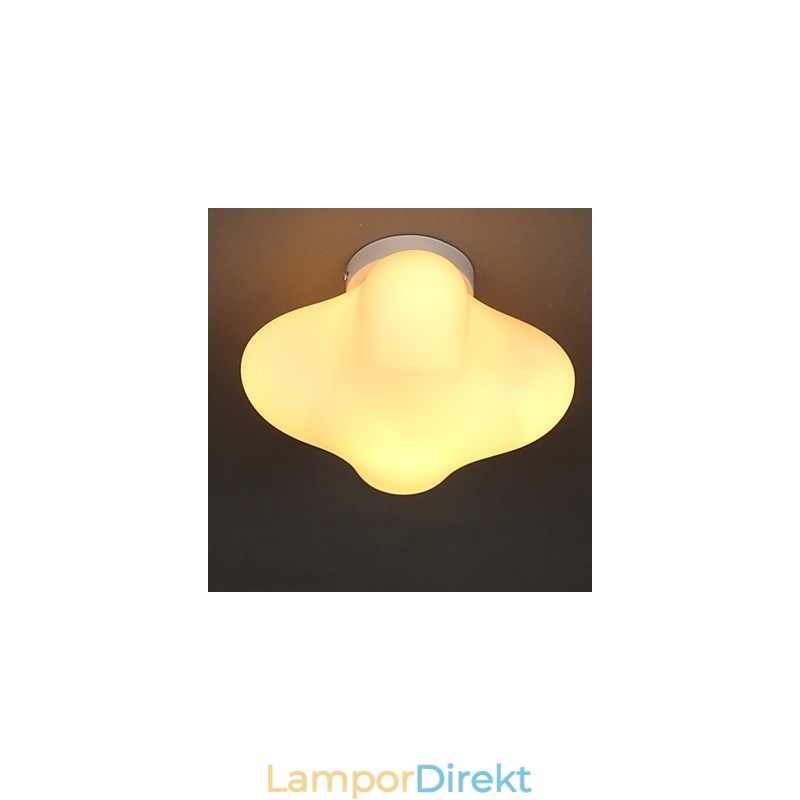 22*22Cm Samtida Och Sammandragen Enkelhuvud Lucky Grass Glaskupolljus