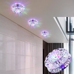Kristall Taklampa Spotlight Smd 3W Creative Lamp Absorbera Kupolljus
