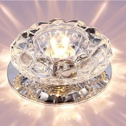 Kristall Taklampa Spotlight Smd 3W Creative Lamp Absorbera Kupolljus