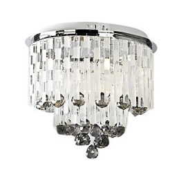 Crystal Semi Flush Mount Med 8 Lampor
