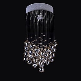1 Ljus Klart Ljus K9 Kristallkrona Lampa