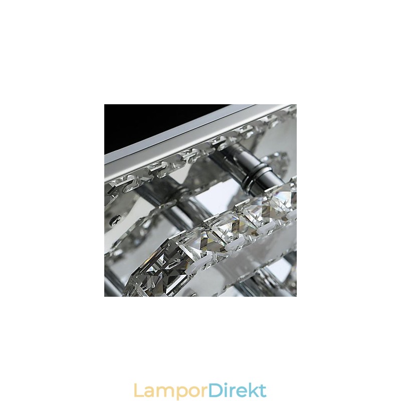 Modern Och Modern Kristallkrom Metall Infälld Montering