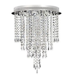 Modern Samtida Kristall Krom Kristall Flush Mount Kids