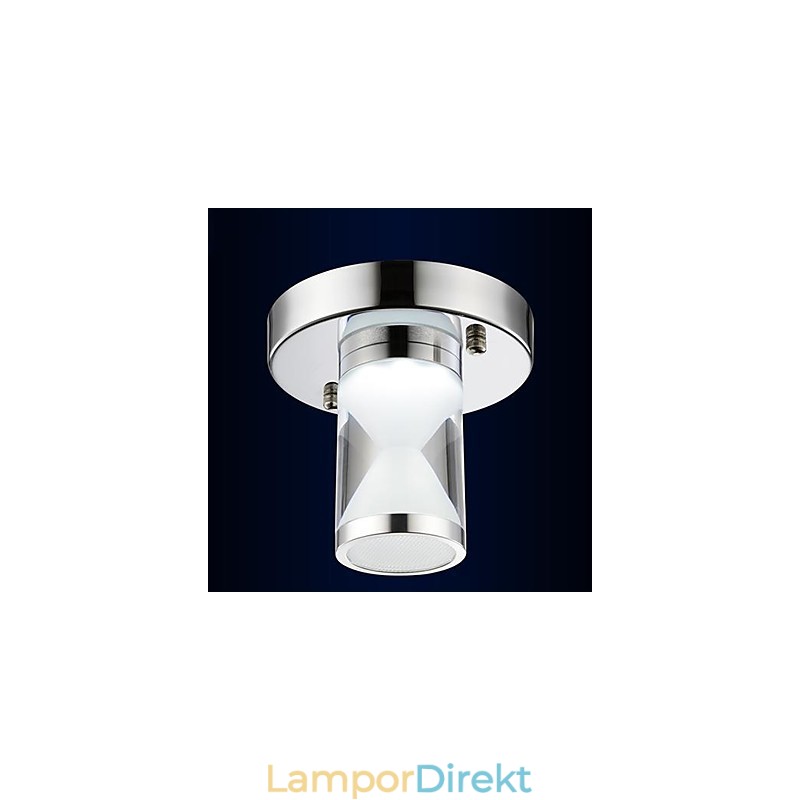 Modern Och Modern Krommetall Infälld Lampa