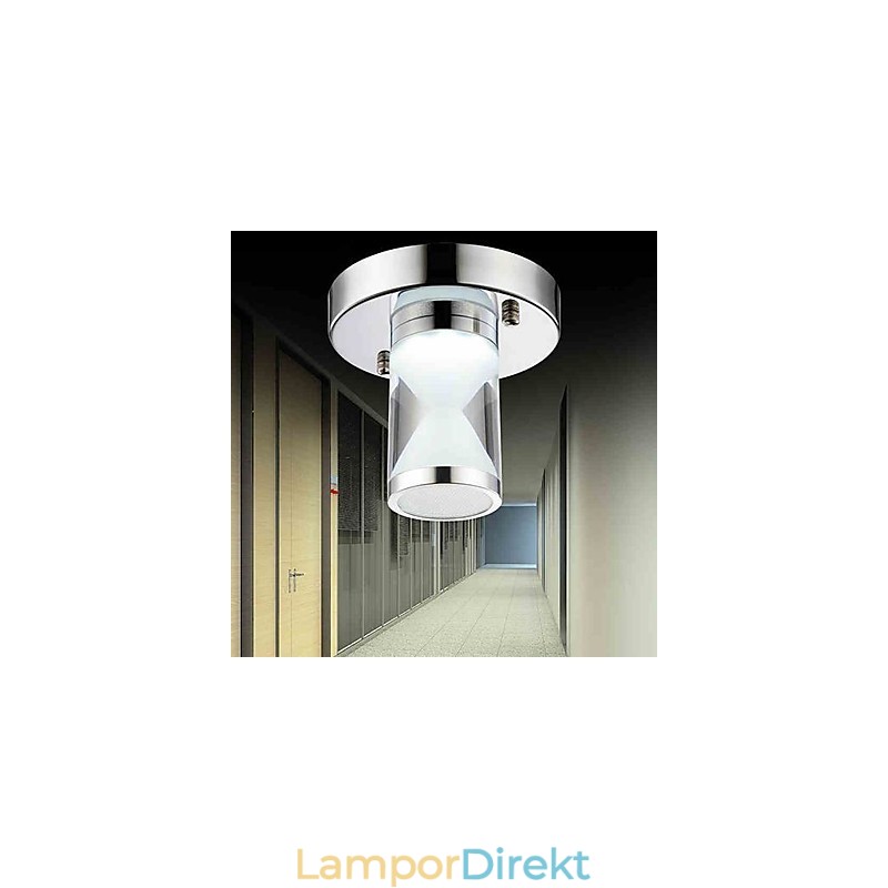Modern Och Modern Krommetall Infälld Lampa