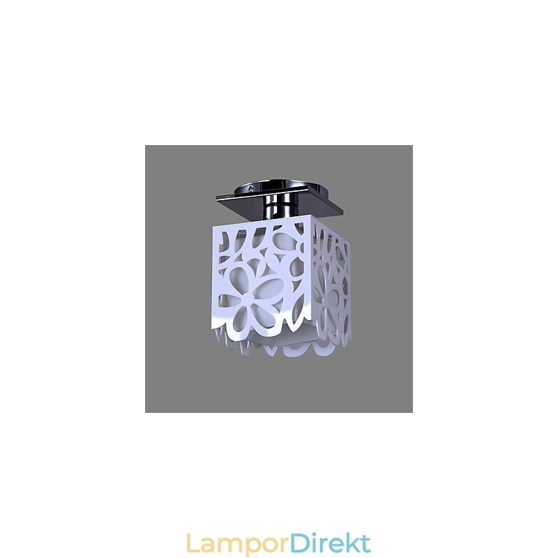 Rustik Lodge Mini Style Elektropläterad Flush Mount Light