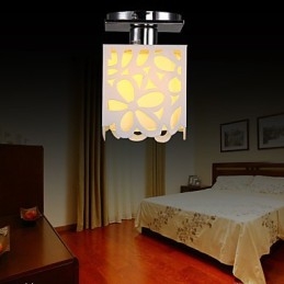 Rustik Lodge Mini Style Elektropläterad Flush Mount Light