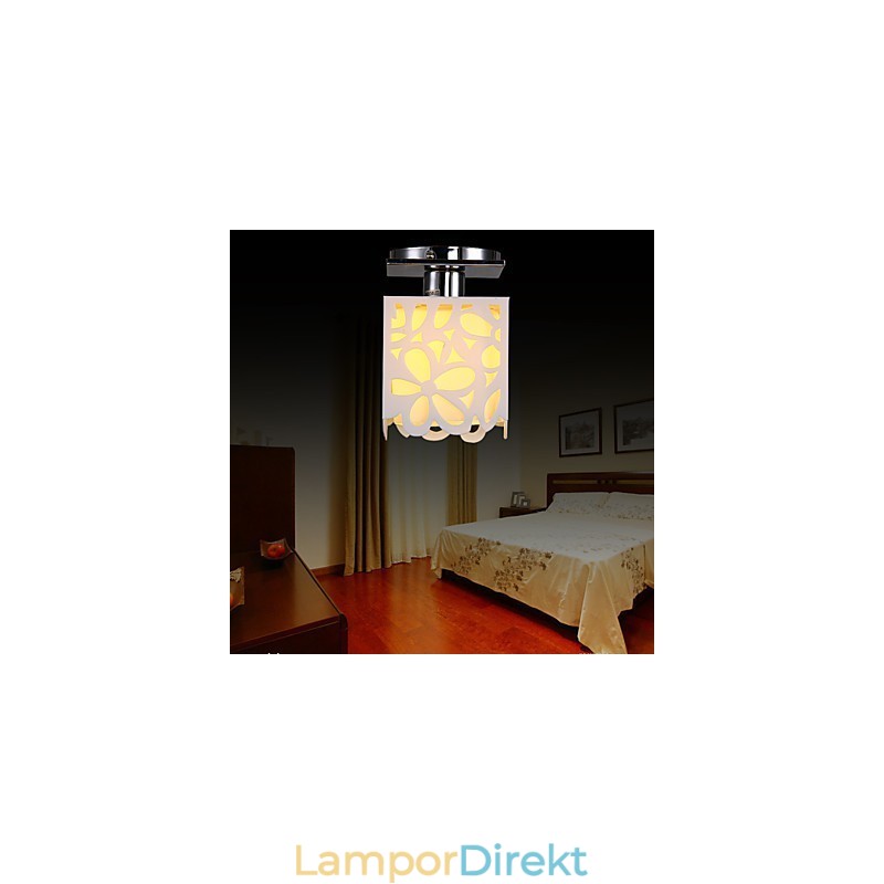 Rustik Lodge Mini Style Elektropläterad Flush Mount Light