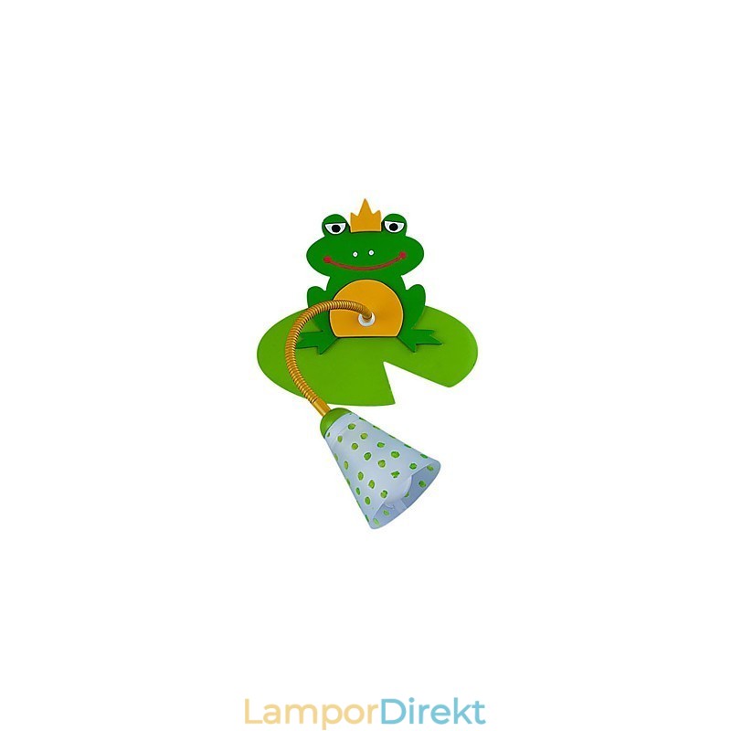 Contemporary Wood Children Vägglampa Med 1 Lampa I Frog Design