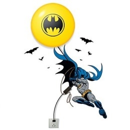 Kreativt Mode Batman Tapet Diy Wall Stick Liten Nattlampa Vägglampa Lights