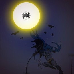 Kreativt Mode Batman Tapet Diy Wall Stick Liten Nattlampa Vägglampa Lights