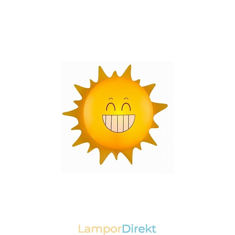 Tapet Vägglampor Blommansikte Diy Roligt Atmosfär Nattljus Barn Sänglampa Dekoration Sun