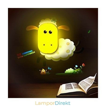 9*6*Kul Att Leka Med Creative Spirit Intelligent Light Control Small Night Light Barn Vägglampa Lights