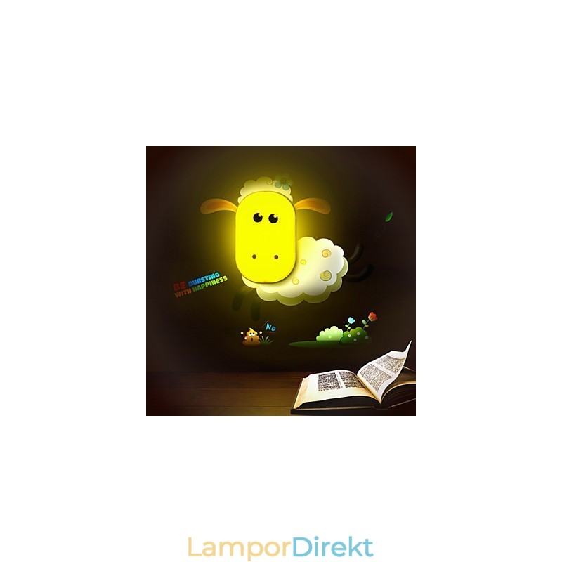 9*6*Kul Att Leka Med Creative Spirit Intelligent Light Control Small Night Light Barn Vägglampa Lights