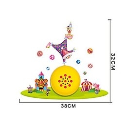 Clown, Högtemperaturbeständigt Plastljus Och 10 C Kan Ta Bort Creative 3D-Vägglampa För Väggpapper