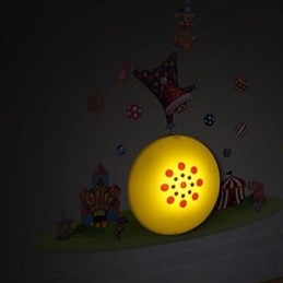 Clown, Högtemperaturbeständigt Plastljus Och 10 C Kan Ta Bort Creative 3D-Vägglampa För Väggpapper
