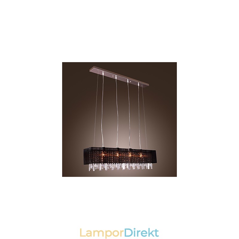 Modern Contemporary Island Crystal Other Metal Pendellampa
