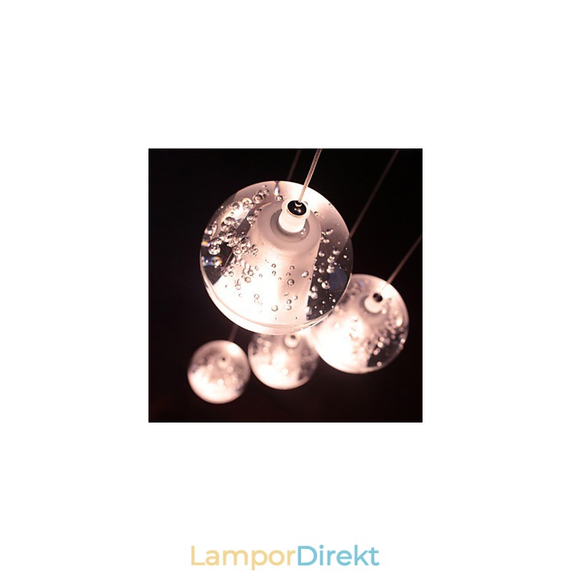 Modern Pendellampa Pendellampa G4 Retroifit 7 Lampor Kromplätering Kristall För Trappljus