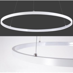Dimbar Taklampa Med Fjärrkontroll Modern Design Tre Ringar