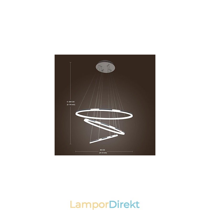 70W Modern Och Modern, Elektropläterad Metall Taklampa I Ministil