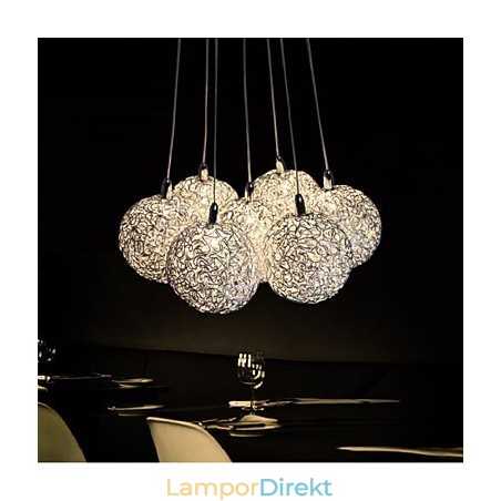 Pendellampa Modern 7 Light Heminredning Dekorativ Aluminium Pendellampa Pendellampa Modern 7 Light Heminredning Dekorativ Aluminium Pendellampa