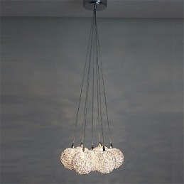 Pendellampa Modern 7 Light Heminredning Dekorativ Aluminium Pendellampa
