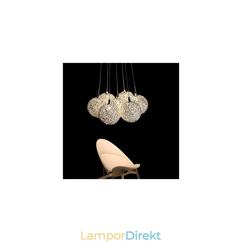 Pendellampa Modern 7 Light Heminredning Dekorativ Aluminium Pendellampa