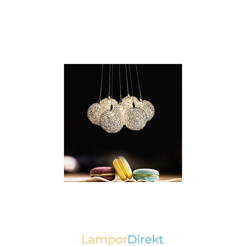 Pendellampa Modern 7 Light Heminredning Dekorativ Aluminium Pendellampa