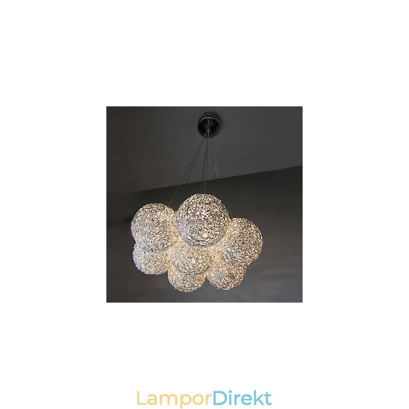 Pendellampa Modern 7 Light Heminredning Dekorativ Aluminium Pendellampa