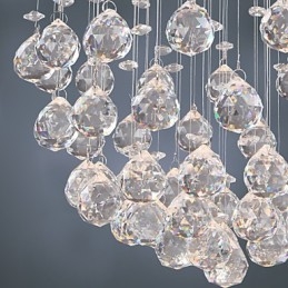 Ljuskrona Lyxig Modern Crystal 4 Lampor