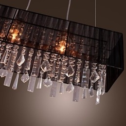 Modern Contemporary Island Crystal Other Metal Pendellampa