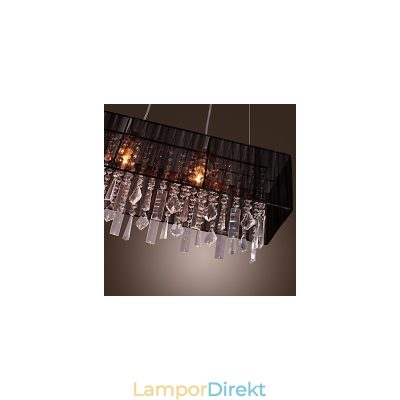 Modern Contemporary Island Crystal Other Metal Pendellampa